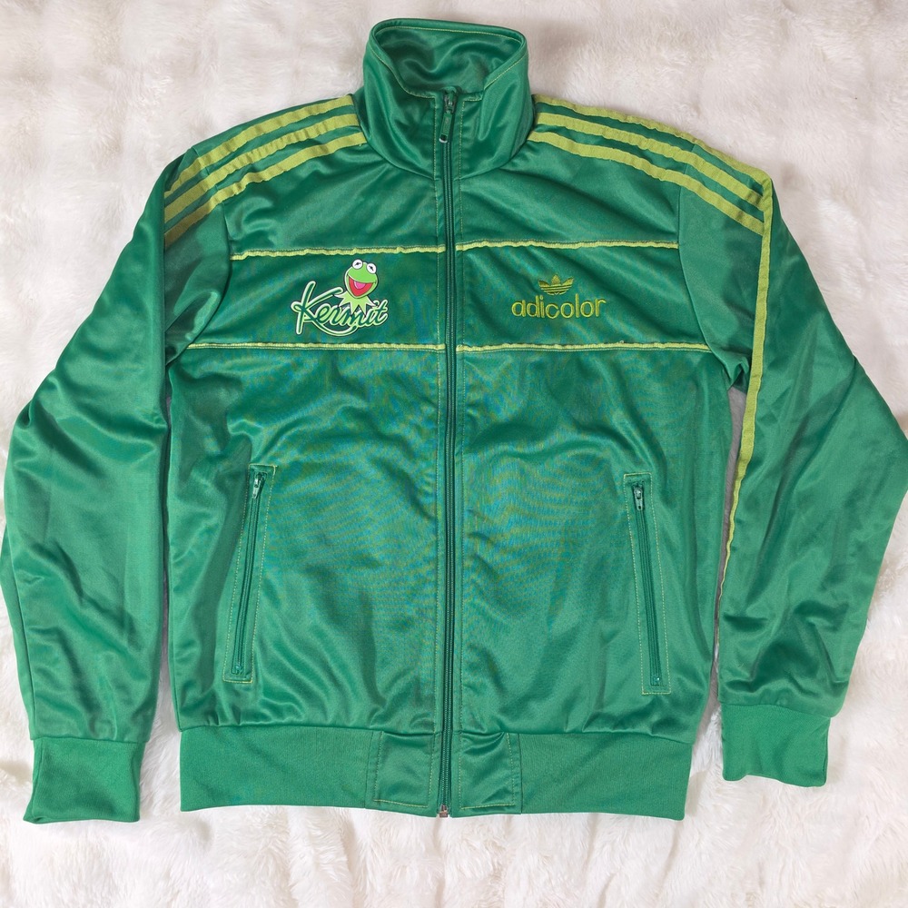Adidas Track Jacket Mens M Green Excellent Kermit Adicolor G4 Green Series GRAIL